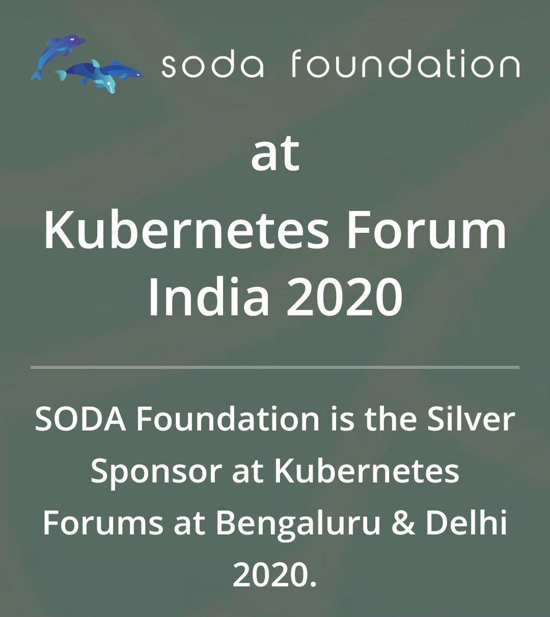 sodafoundation's tweet photo. Data is inevitable for your business?! Join us (#sodafoundation) at Kubernetes Forum, Delhi tomorrow (20-02-2020!). 
Let's discuss how #sodafoundation and it's projects can help to solve data/storage manage challenges across edge, on-prem and cloud! #K8sForum #opendataautonomy https://t.co/CGTQFSQGBm