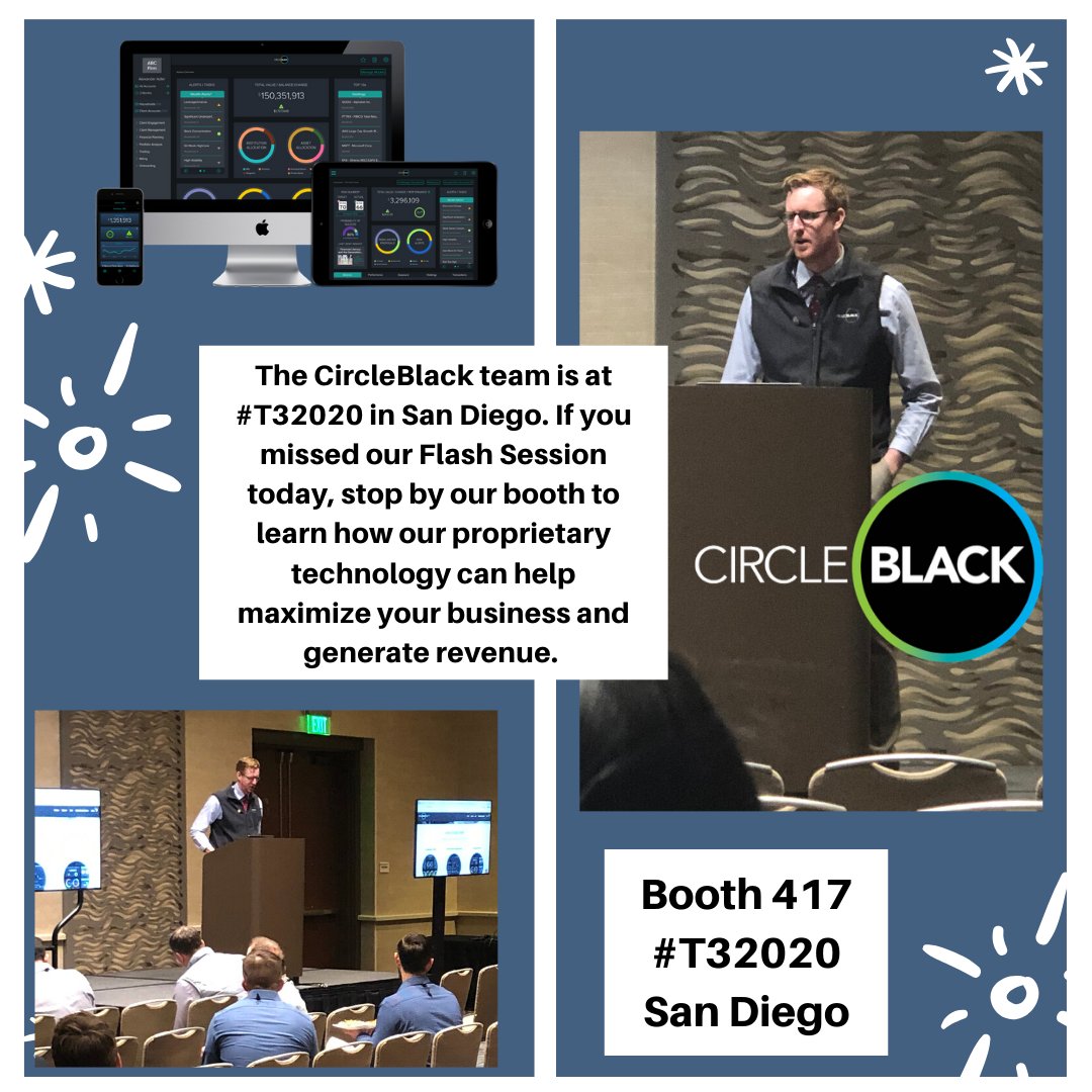 Is your technology contributing to your profit margin? If you missed our Flash Session at #T32020 today, stop by our booth #417 to learn how CircleBlack technology can help you generate revenue. Or, book a demo here: go.oncehub.com/circleblack #CircleBlack #fintech
