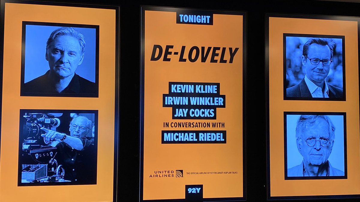BrigidNYC's tweet photo. Tonight!
❤️ #ColePorter #DeLovely A conversation with
#IrwinWinkler
#KevinKline
#JayCocks
#MichaelRiedel
#92ndStreetY https://t.co/V6GPgKVh8R