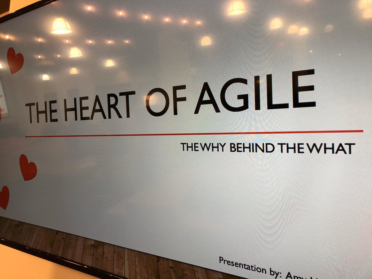 pixelWes's tweet photo. @AmyyHuzaina is sharing her thoughts about “The Heart of Agile” tonight @DowntownUX now DOUX (Downtown Orlando UX)
#Agile #ux @PowerDMS @jasongraphix @MattPLavoie @abmiyengar &amp; Leah Livinston https://t.co/5lXiv2pHHG