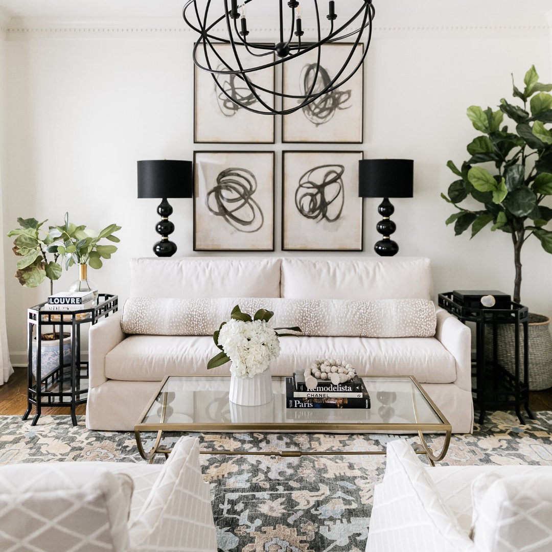 Ballard Designs Living Room Makeover With Blogger Kathleen Barnes