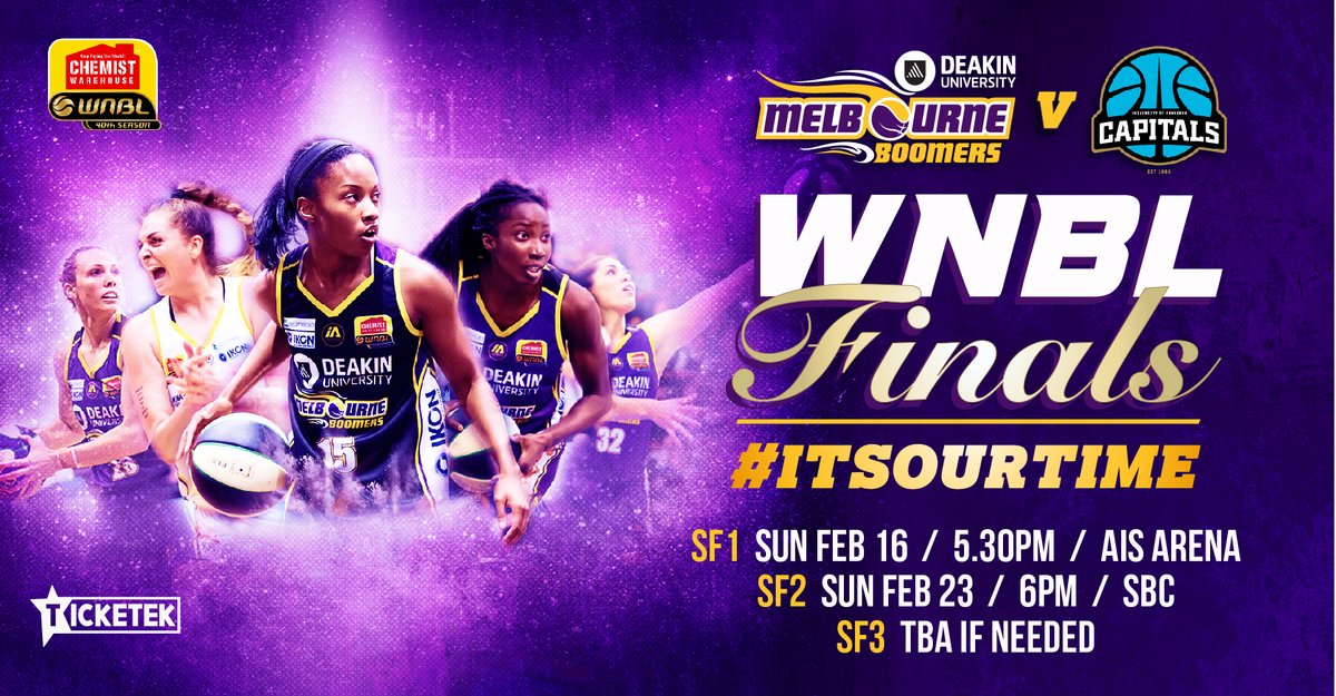 MelbBoomers's tweet photo. 🎉COMPETITION TIME 🎉
Go into the draw to win a Family Pass (2 Adult + 2 Children) to our home Semi Final on Sunday February 23rd against the Caps! 
To enter all you have to do is retweet this post!
Winner will be announced on Friday the 21st! Good Luck!
#ItsOurTime #WNBL20FINALS https://t.co/31EB9kOxWw