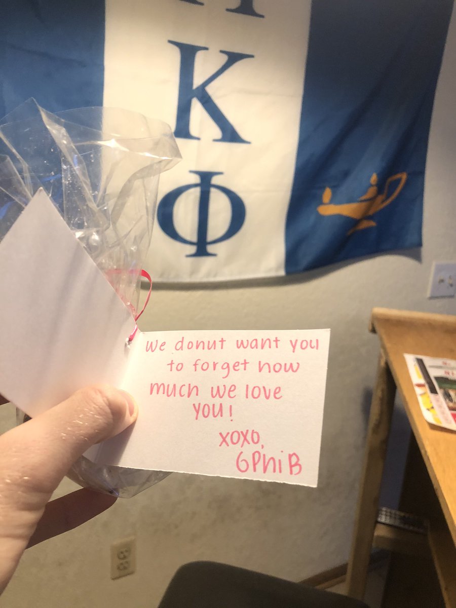 Thank you ladies of @GammaPhiBetaGV for the donuts!💙