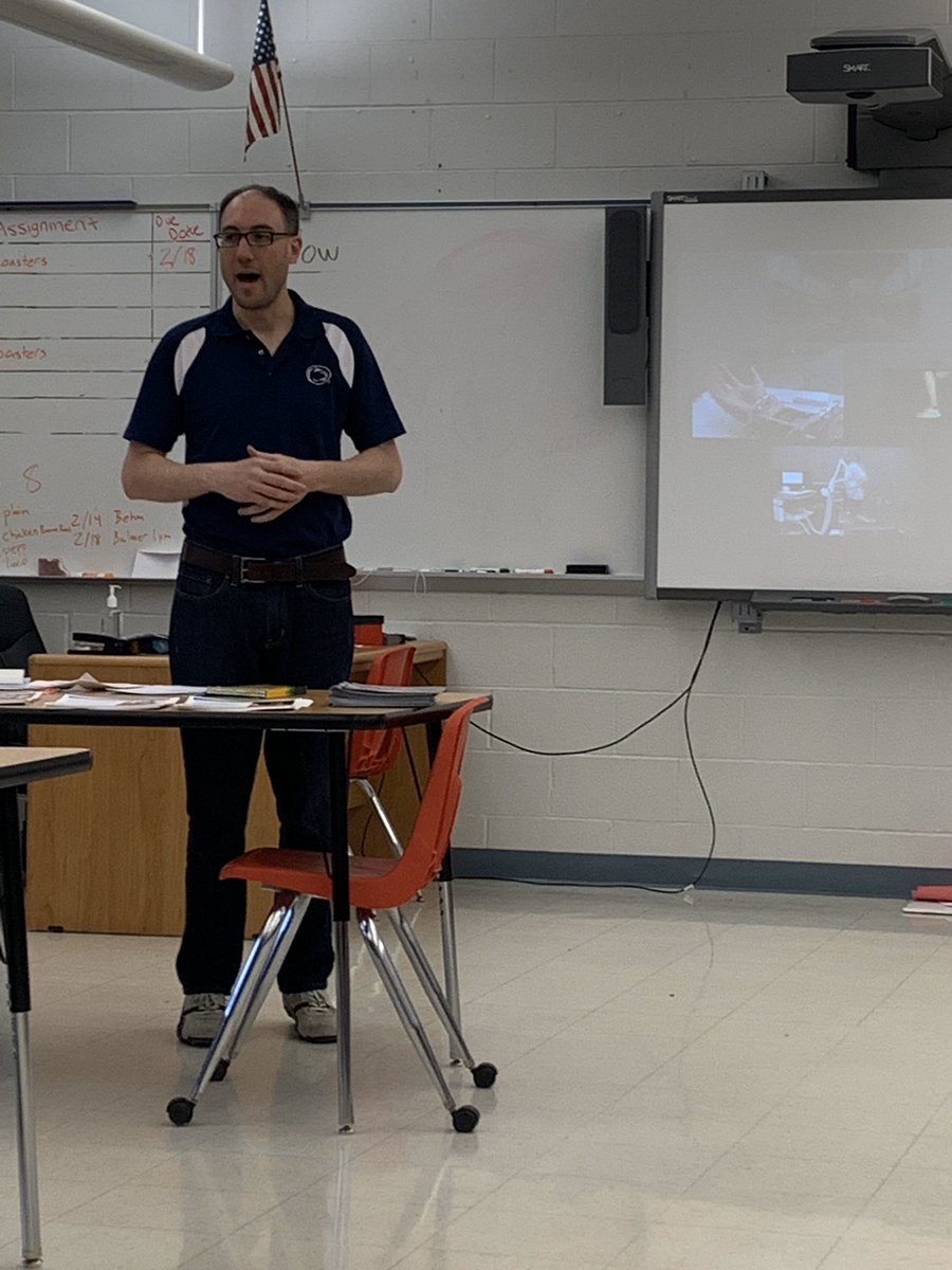 Thank you to Joe Mahoney <a href="/drjmm84/">Dr. Joe Mahoney</a>  and <a href="/PennStateBerks/">Penn State Berks</a> for a #EngineersWeek presentation about Biomechanics to some of our engineering students today!