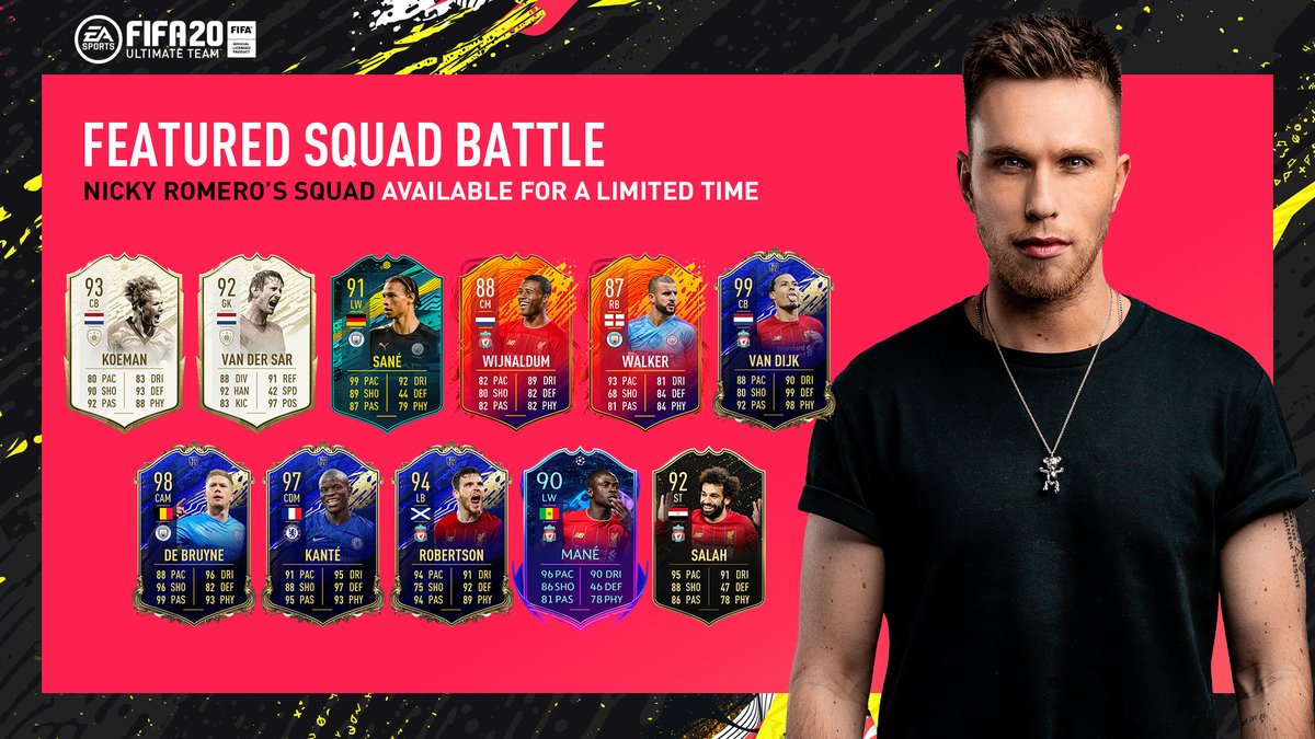 2⃣ 🇳🇱 ⚽️ ICONS in <a href="/nickyromero/">Nicky Romero</a>'s squad.

Challenge it for a limited time as a Featured Squad Battle! #FUT20