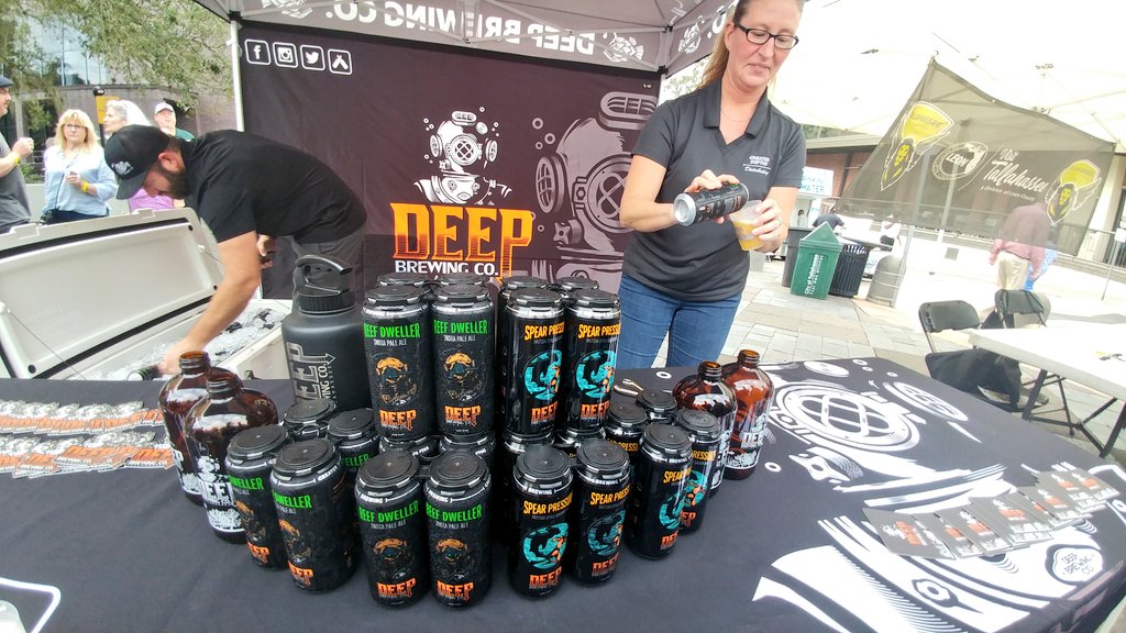 DannyAller's tweet photo. All 4 #TLHBreweries were here! Shoutout to @DeepBrew for being the first one set up and the last one with beer. 👊 #TasteOfTLH

3/ https://t.co/1kMcbxj9fv