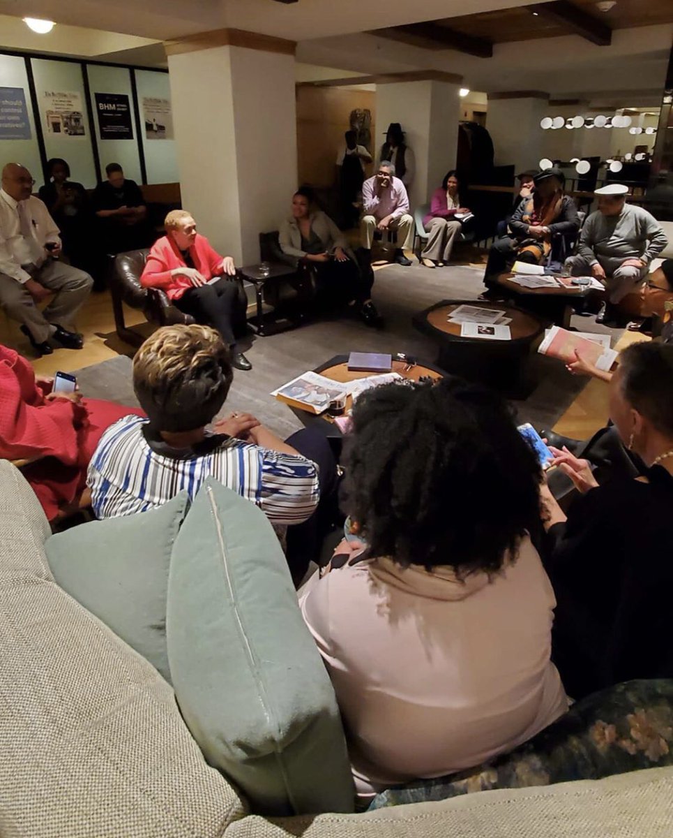 Baltimore_Times's tweet photo. Awesome turnout at this evening’s Black History Month conversation and exhibit presented by @kisstomorrowhello and @revivalbaltimore featuring The Baltimore Times @btimesonline #visitbaltimore #mybmore #thebaltimoretimes 
Photo credit: @kisstomorrowhello @jasoncbass https://t.co/dKJ8fsoGdJ