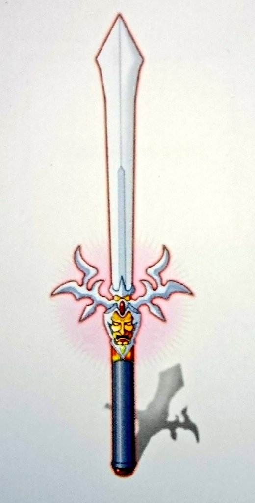 オリビンの針 そろそろ星辰剣を作ろうと資料を集め始めてみた 1枚目 伝説の分厚い幻水初代 取扱説明書の星辰剣さん 2枚目 幻水2でぷんすこしていた星辰剣さん 3枚目 幻水3で何かいいようにされている星辰剣さん 4枚目 幻想水滸伝短編集2の裏表紙にいる