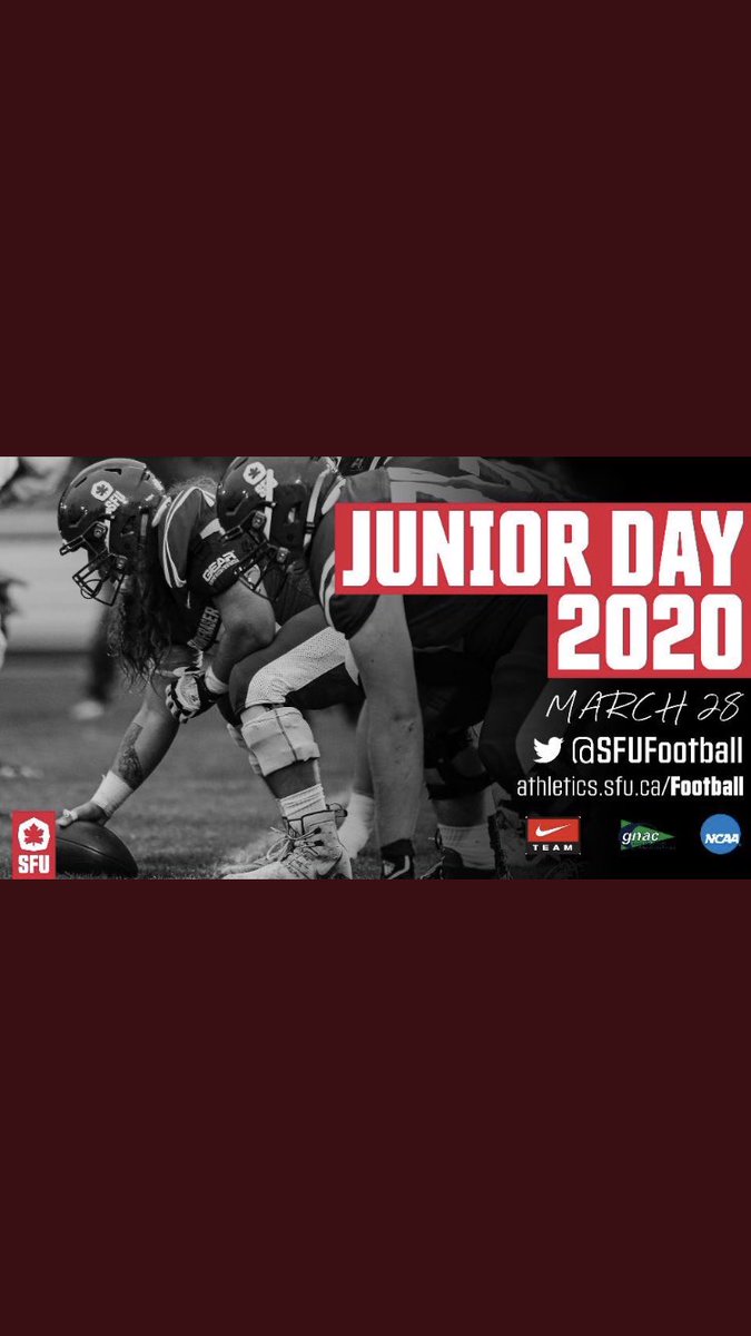 CarlCollinson80's tweet photo. @CoachTSummers @CoachTFord thanks coaches for the opportunity! Blessed to be invited to SFU’s junior day #sfu #juniorday https://t.co/lqhAOZxlLm