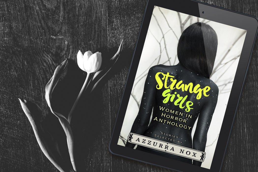 marniedazz's tweet photo. Celebrate #WomenInHorrorMonth with @diva_zura's sophomore anthology "Strange Girls." I'm so happy and honored to have a story in this book along with a bunch of other talented authoresses! Order here: https://t.co/MhIYwddh9D and happy reading! #NewRelease #horror #Anthology https://t.co/CRlWjt4xbI