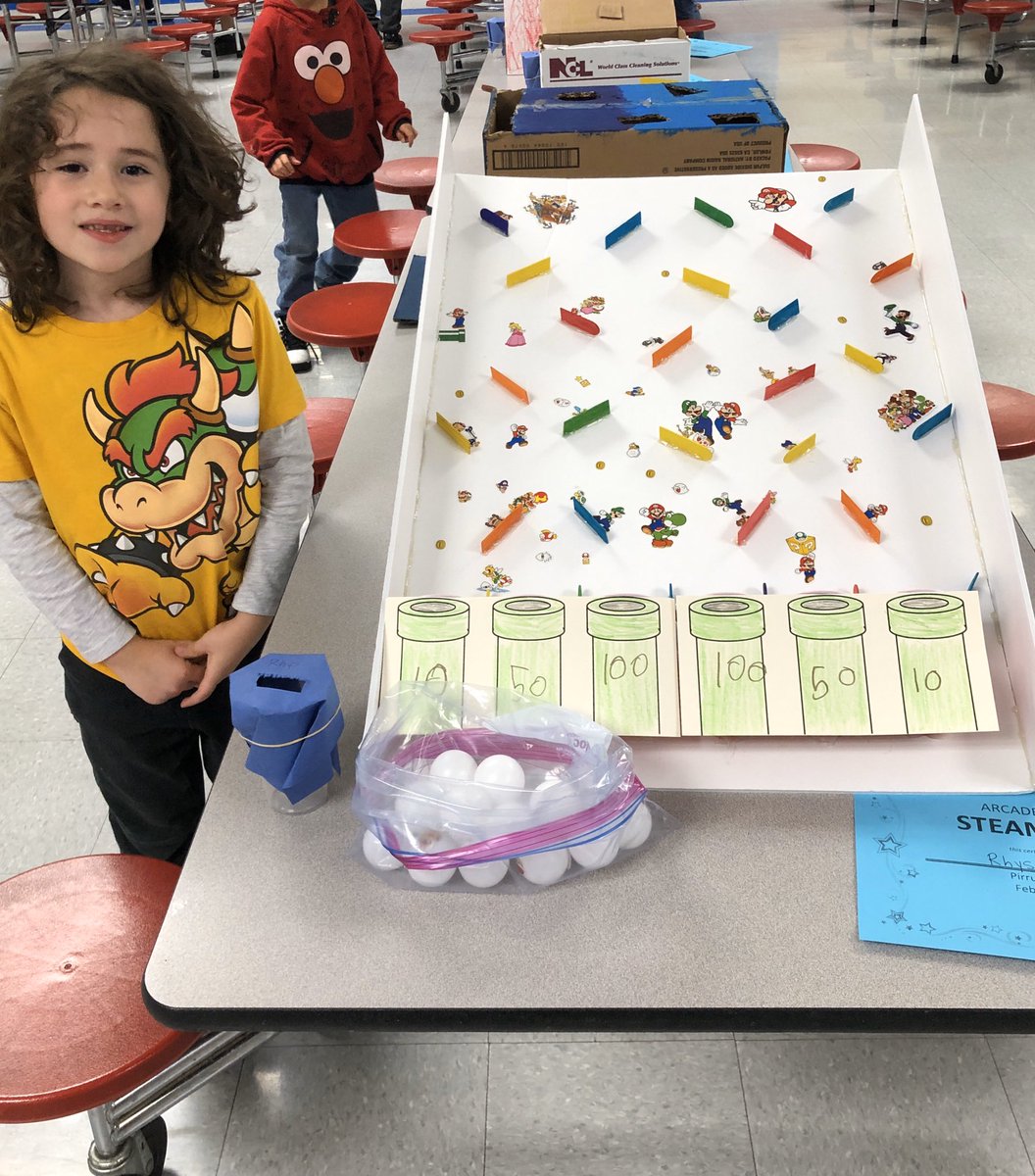 Some of tonight’s cardboard arcade creations. Thanks <a href="/CainesArcade/">Caines Arcade</a> for the inspiration!#pirrunginspires #pirrunglibrary #misdlibraries #CarboardArcade