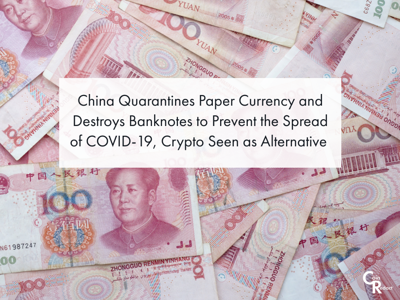 coinredact's tweet photo. China Quarantines Paper Currency and Destroys Banknotes to Prevent the Spread of Coronavirus Disease, Bitcoin and Crypto Payments Seen as Alternative

https://t.co/UyDi5BvawR

#cryptonews #BlockchainNews #digitalcurrency #cryptocurrency #Blockchaintechnology #CoronavirusOutbreak https://t.co/ffibOlVIYR
