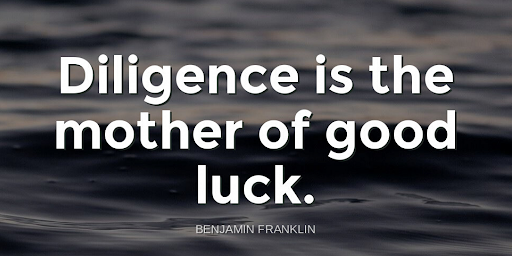 TheZigZiglar's tweet photo. "Diligence is the mother of good luck."-Benjamin Franklin https://t.co/Vbk3M2GUx8