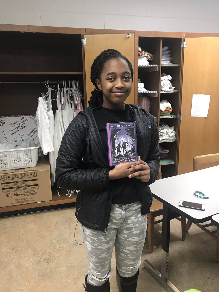 tashawearren's tweet image. Trolls, warring kingdoms, and starchy britches, oh my! Sounds like an adventure awaits!!! Join the PAMS Book Club as we dive into our next book, The Game of Sunken Places by M.T. Anderson. We ❤️ to read!!! #PAMSPanthers