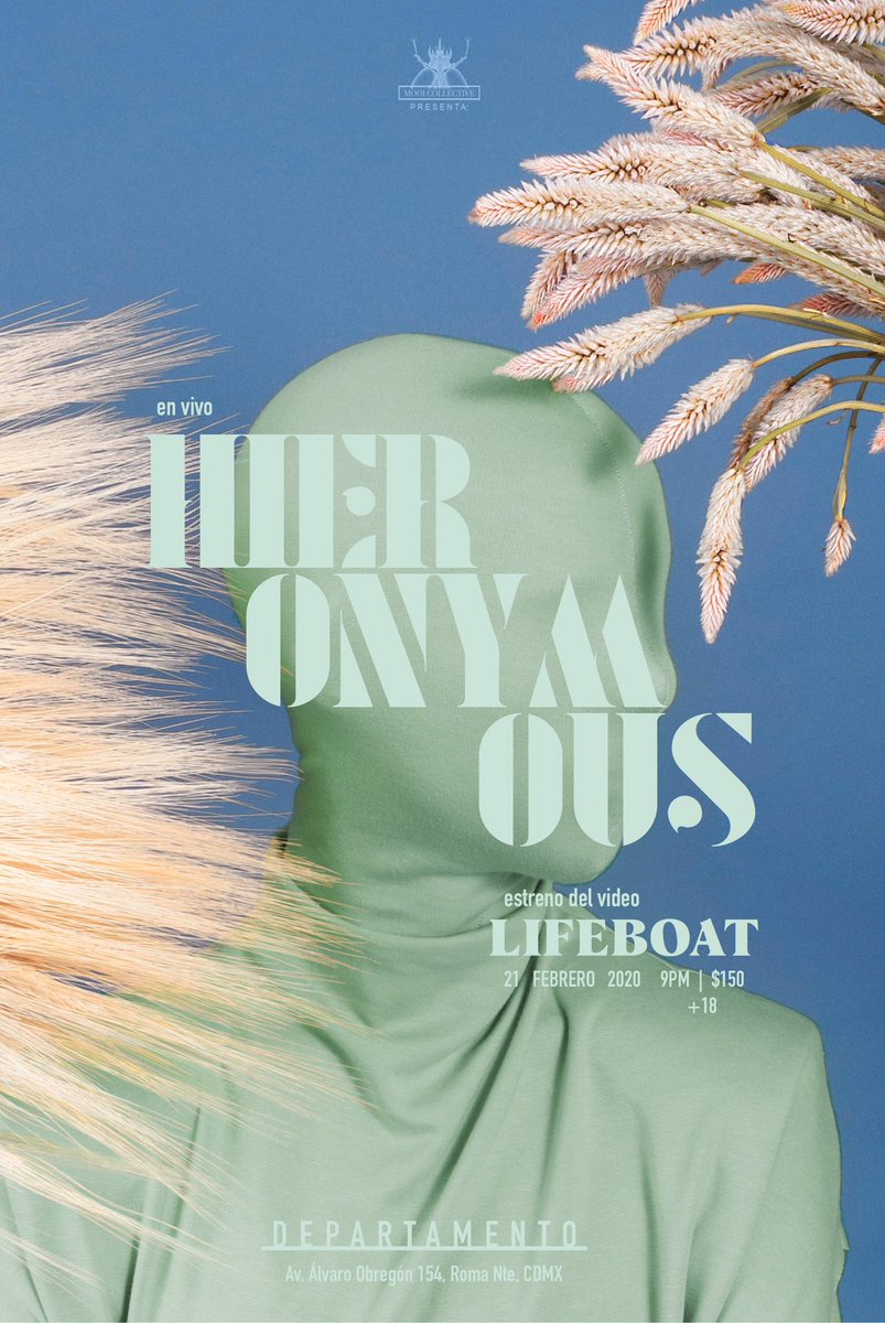 LoIntelecM's tweet photo. HIERONYMOUS se presentará este viernes en Departamento, #cdmx a las 9:00pm. Estrenará video titulado “Lifeboat” que estará disponible en todas las plataformas digitales.
Precio: $ 150
#ciudaddemexico #mexico #musica #concierto #presentaciondevideo #mooicollective https://t.co/VSW96co11s