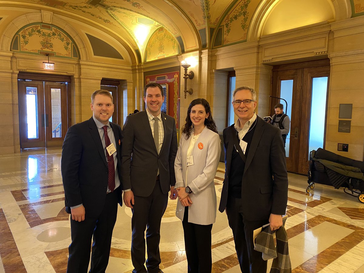 HilaryDPT's tweet photo. Great day for @MNAPTA Day on the Hill! Thanks to Representative @Jamiemlong and Senator @ScottDibble for great discussions and ongoing support of physical therapy for your constituents. #pthillday #mnleg https://t.co/4HPDEGe4Ap