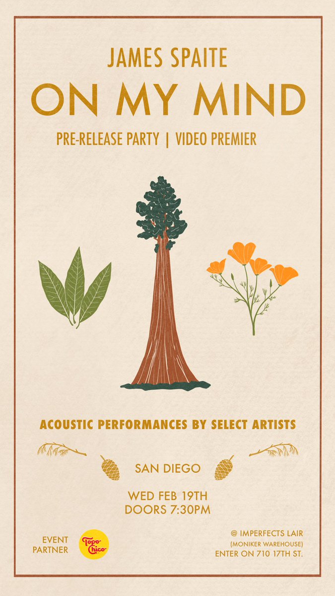 Also, this is happening in San Diego tomorrow❤️