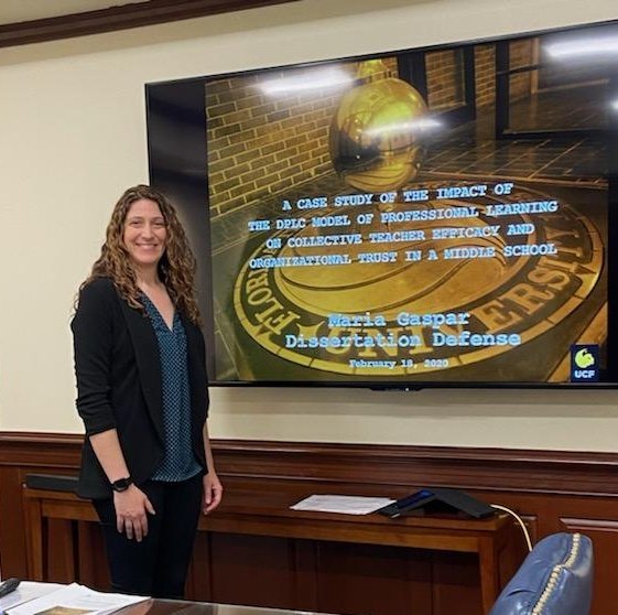 MariaGaspar25's tweet photo. Today I became Dr. Gaspar! 😃 #EdD2020 @UCFCCIE @UCF #collectiveefficacy https://t.co/rodPd6GVoK