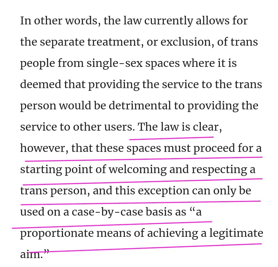 2010Equality's tweet photo. Equality Act in the New Statesman ! 
https://t.co/rEcgatLoGx 

Quite good but the law doesn't say this at all!

Individual case by case is an idea introduced in the guidance. It's not in the law and it's unworkable. https://t.co/0sJLlcgC5P