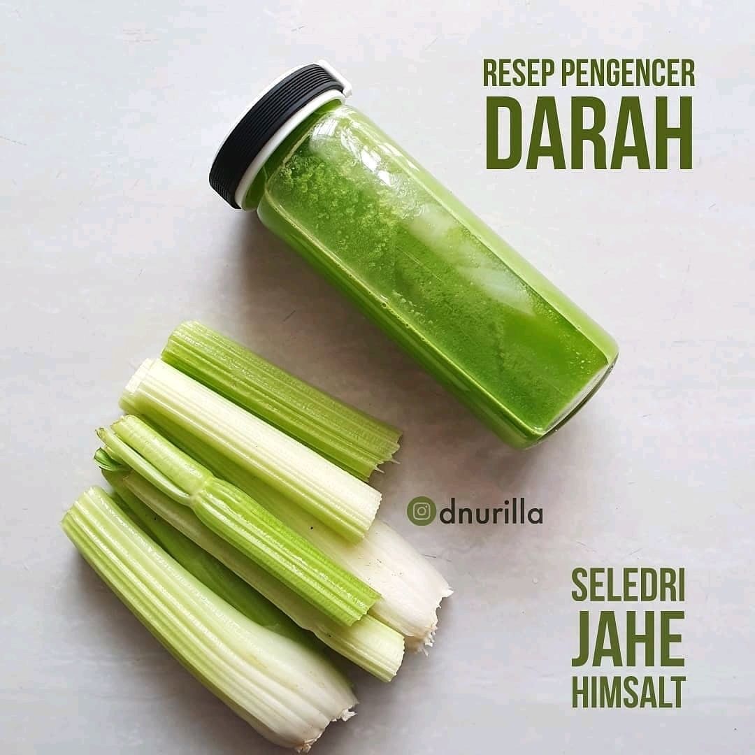 Bismillah

Juice  untuk pengencer darah
Seledri 5 - 7 Batang
Jahe 2 cm
Sejumput garam himalaya