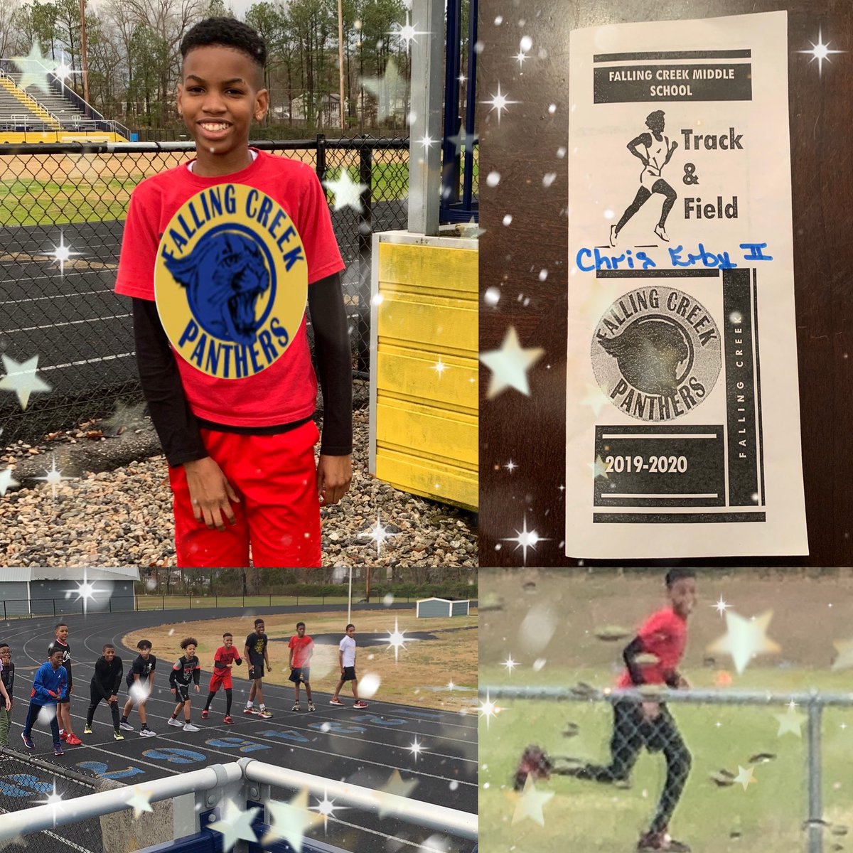 TishaErby's tweet photo. #BreakingNews lol #ErbyBreakingNews #Congratulations to my first born! He made @FCMS_PRIDE track and field #fcmstrack team!!!! I’m so excited an so very proud of Jr. https://t.co/hOFJoTvL6d