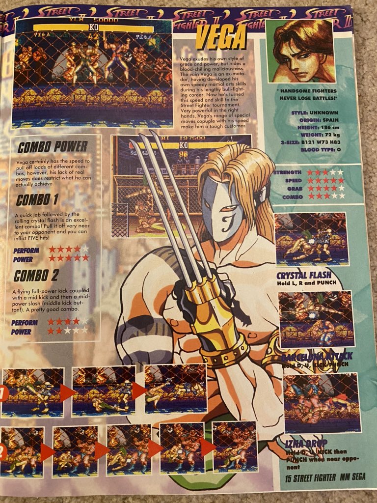 Pete on X: Street Fighter 2 ultimate player guide from Mean Machines Sega  magazine. (8/10)  / X