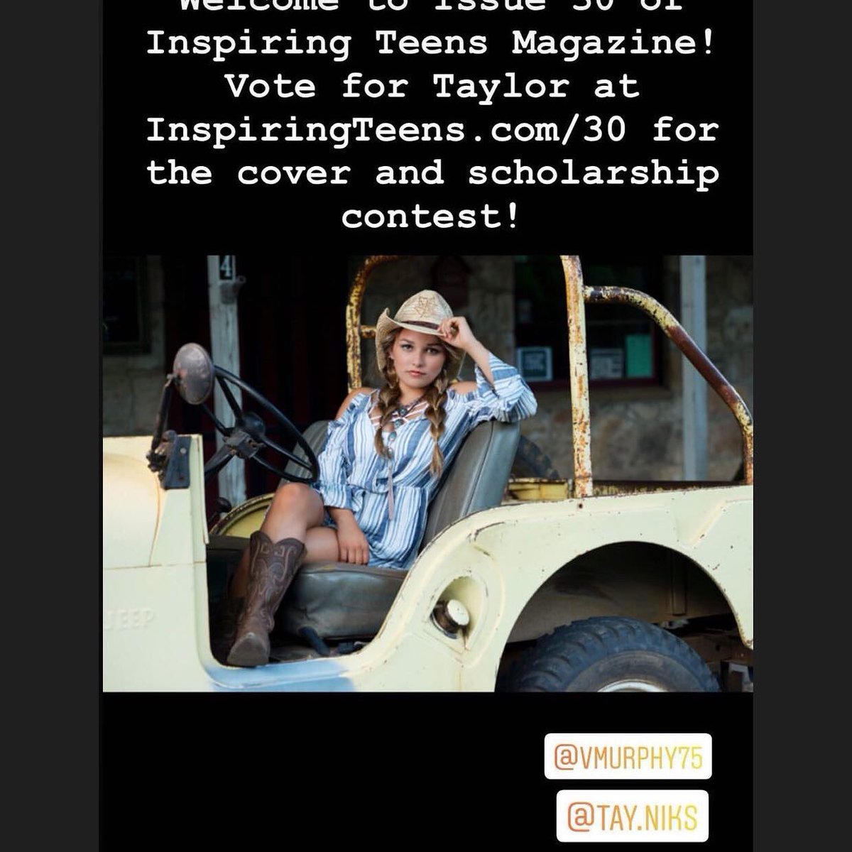amyfryrn's tweet photo. Inspiring https://t.co/hde2vlblsO vote for Taylor !!! https://t.co/06cJr788PN