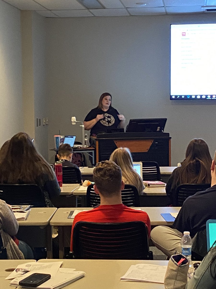 A great big thank you to my colleague Jamie McGhee who spoke to my Assessment &amp; Programming class last night about early intervention, a critical and valuable program in our education system.