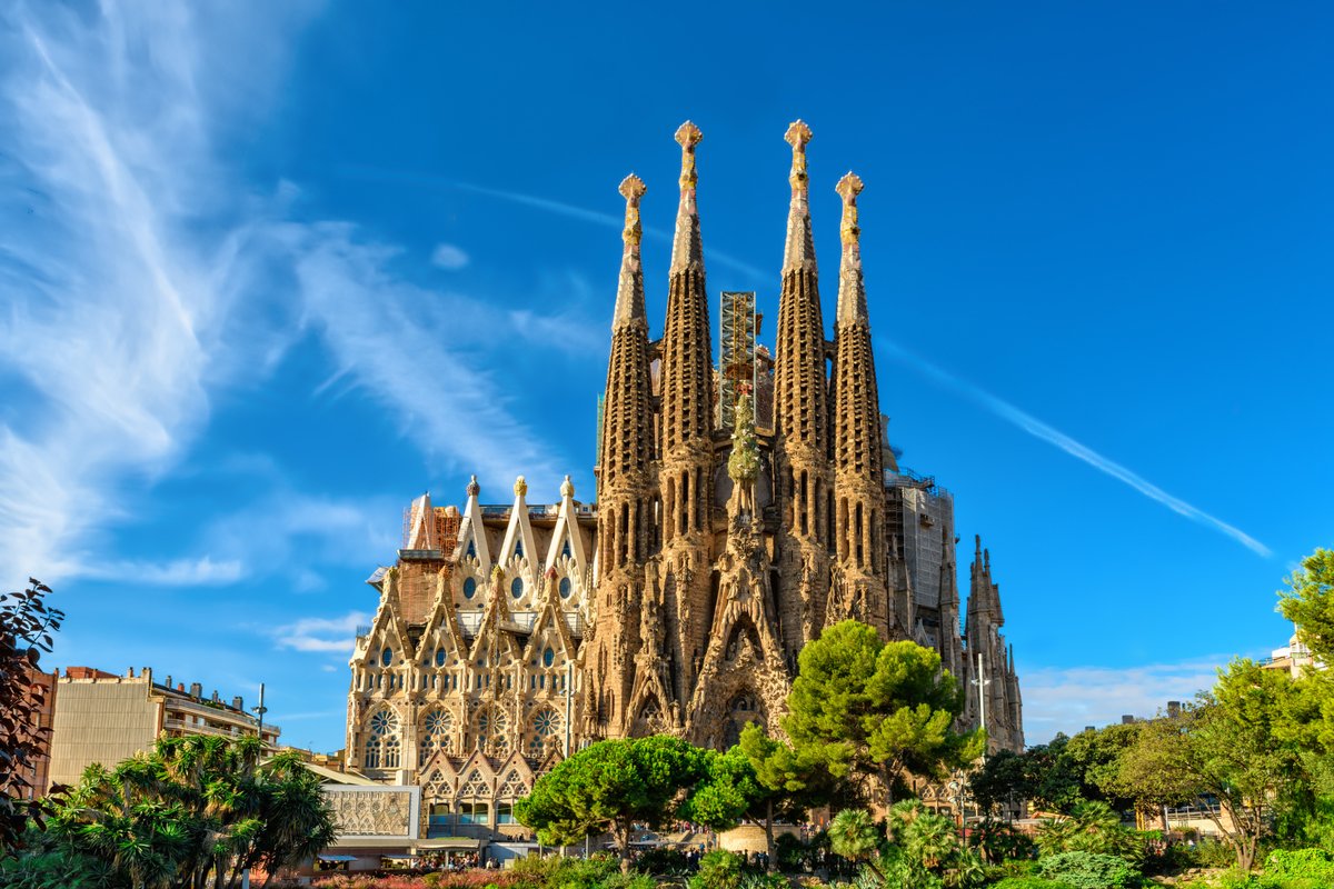 On this day in 1882, the first stone was laid to build La Sagrada Familia in Barcelona.