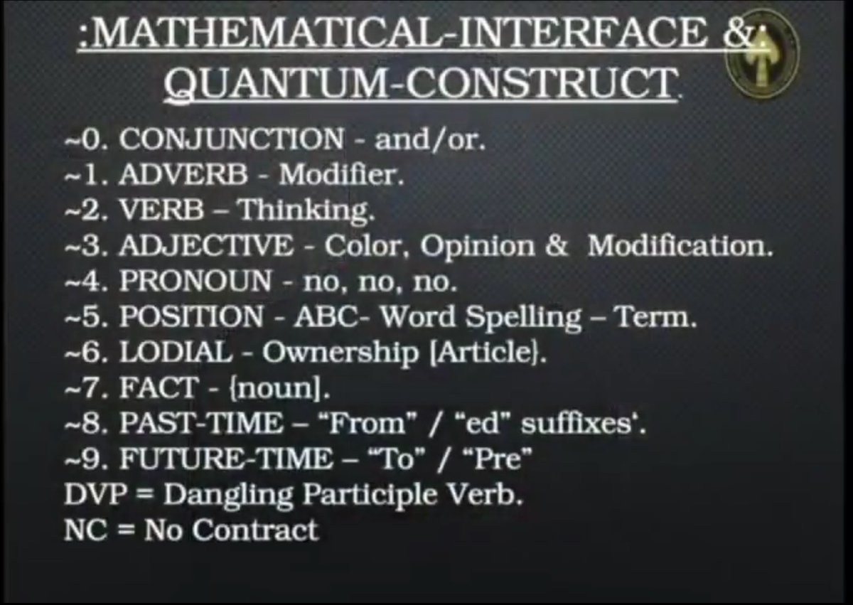 “The Banking Constitution was brought to an end at the end of the 1999 bankruptcy. The US Constitution & BillOfRights still stand.”“Mr. Gould developed a Quantum Grammar Construct Syntax System for all contracts w/mathematical precision creating a mirrored system that took...