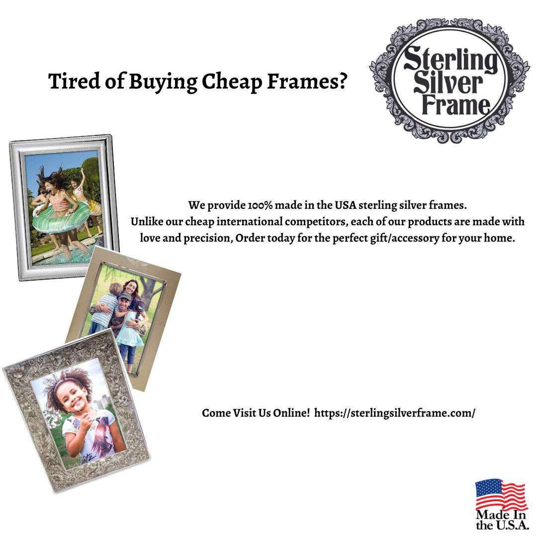 925Inc's tweet photo. The 925 Inc is the designer and manufacturer of a complete line of fine sterling silver picture frame and custom-designed, sterling silver artwork. Sterling Silver Frame currently produces a line of over 100 different sterling silver frames in a variety of styles and sizes. https://t.co/smKeXQTDFJ