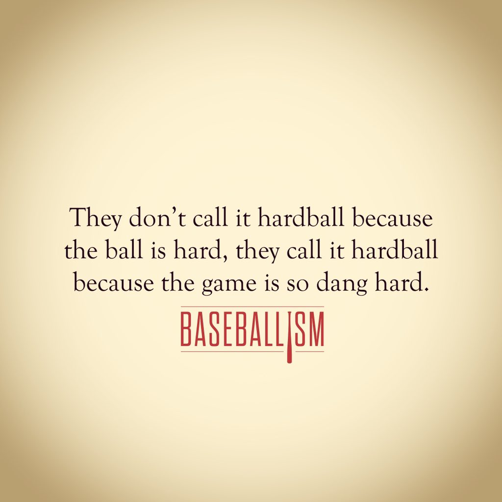 Baseballism's tweet photo. It's a round ball and a round bat, and you got to hit it square. - Pete Rose https://t.co/ZLw8k1B6g9
