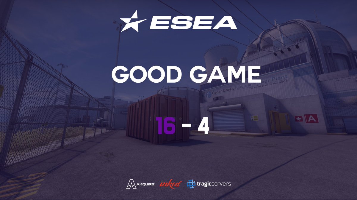 FaintNetwork's tweet photo. GG's to @BlackRoseGG our @ESEA CSGO Advanced team took the win 16-4 on nuke! #ESEA #CSGO #Advanced #FaintWin #WeAreFaint https://t.co/kdHzzFWAyl