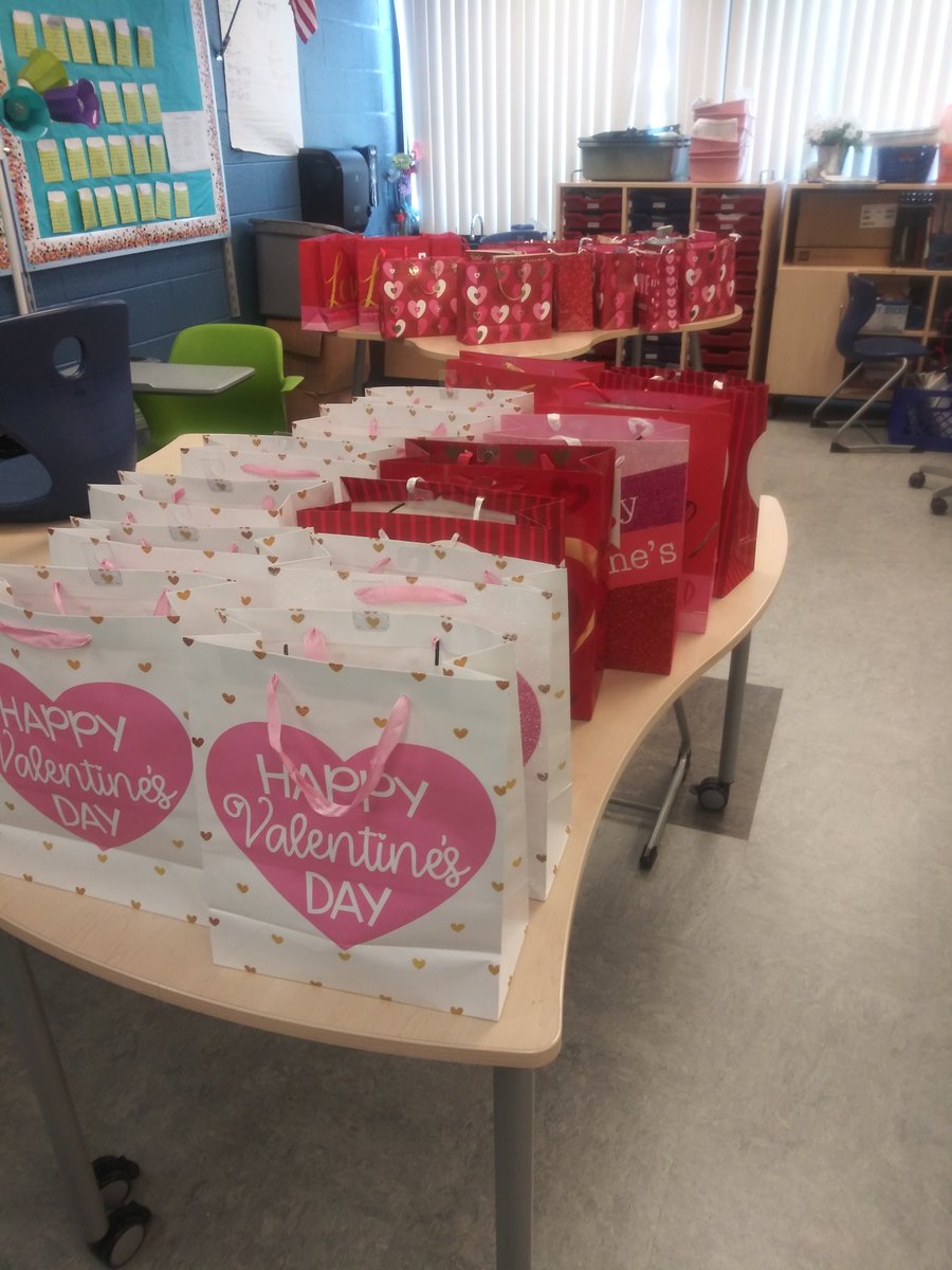 TPteachme's tweet photo. How do you teach kids to be kind? By talking about it?...Not enough...We must SHOW them HOW to be kind! For Valentine's Day my class packaged 40 gift bags of donated items for the children living in our local homeless shelter. #sheiko2020 #lakerlab #gracecentersofhope https://t.co/hymWd5ZBZa