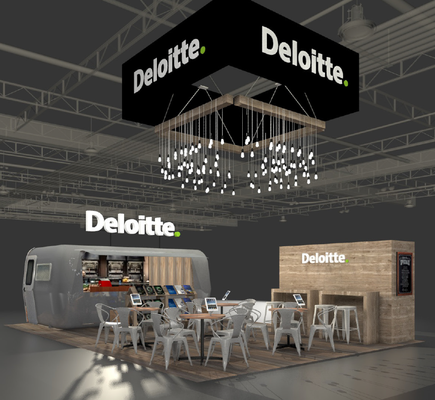 go1denhokie's tweet photo. excited to see everyone next week @RSAConference - where the world talks #cyber... check out a sneak preview of our booth - and come see us! #RSAC #S535 #DeloitteCyber #CoffeeTalk https://t.co/VZaphn07qs