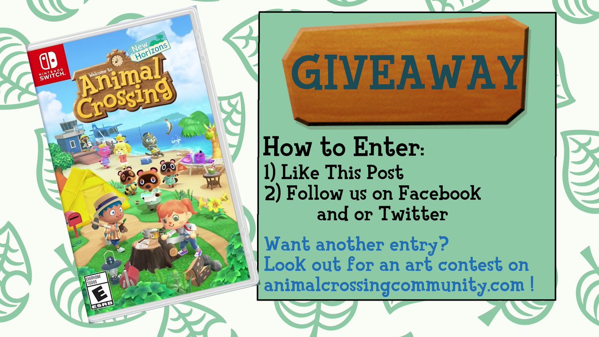 accommunity's tweet photo. GIVEAWAY TIME! With 1 month to go until the launch of New Horizons, we’ve decided to give away 1 digital copy of the game (NA version code). Here’s how to enter: 

1) Like / Retweet this post
2) Follow us on Twitter (or Facebook)

We will choose a winner on March 18th! https://t.co/bzmZEkmcDV