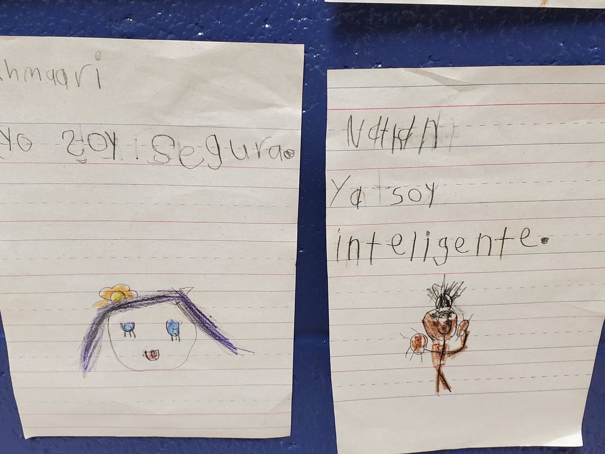 Aminta Garay (@pratlteacher) on Twitter photo Random Acts of Kindness Week. Hoy mis estudiantes escribieron una nota amable para si mismos. Yo soy...
SEL self-management skill. @DrLenice @apslat <a href="/BKinderDLI/">Benteen’s Kindergarten DLI</a> <a href="/docdrewlovett/">Andrew Lovett Jr., Ph. D.</a> @SoontobeEdD <a href="/AKhan_EdS/">Aiesha Khan</a>
#wearebenteenib #escribiendoenespañol Random Acts of Kindness Week. Hoy mis estudiantes escribieron una nota amable para si mismos. Yo soy...
SEL self-management skill. @DrLenice @apslat <a href="/BKinderDLI/">Benteen’s Kindergarten DLI</a> <a href="/docdrewlovett/">Andrew Lovett Jr., Ph. D.</a> @SoontobeEdD <a href="/AKhan_EdS/">Aiesha Khan</a>
#wearebenteenib #escribiendoenespañol