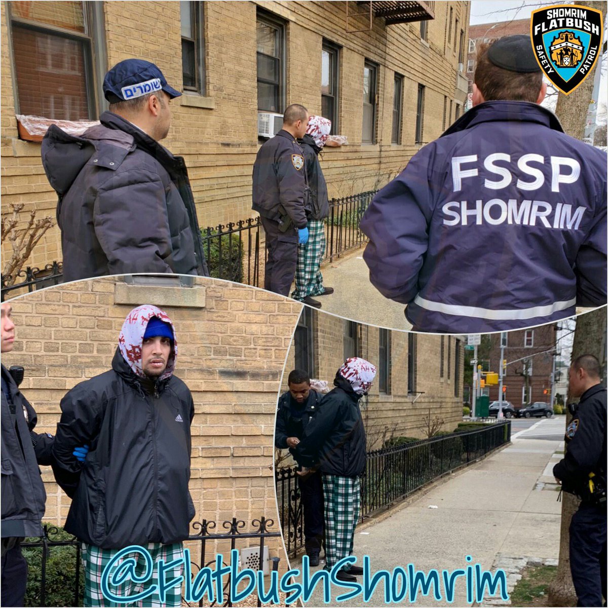 FlatbushShomrim's tweet photo. Our volunteers responded to a 7:30am hotline call for a suspect in the midst of breaking into a vehicle on East 28th Street and Quentin Road. Thanks to the outstanding #TeamWork with @NYPD61Pct, he was subsequently placed under arrest. #WorkingTogether #FightingCrime https://t.co/2RN6uYgCBS