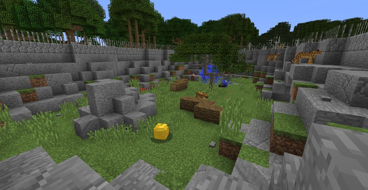 Dragon5753's tweet photo. repost to use #buildingazoo @VintageBeefLP I made a cheetah exhibit! This was a lot of fun to do, I see why you love it so much! π https://t.co/K4FxYBu5kL
