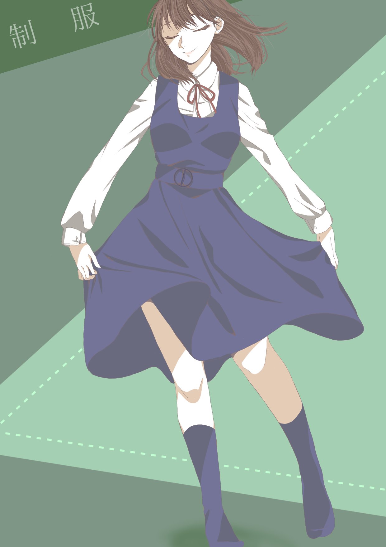女子高生制服ジャンパースカート 