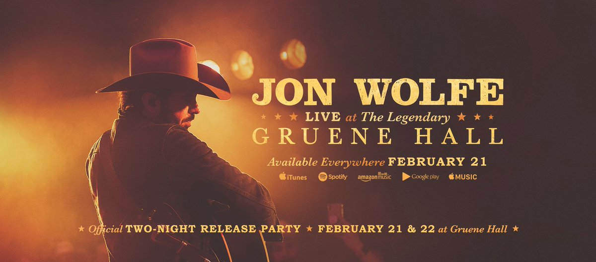 KKYXAM's tweet photo. Jon put's on an excellent show with really good songs. Hope you make it out to Gruene this weekend!
@GrueneHallTX 
@jonwolfe https://t.co/sH4FW2N4j6