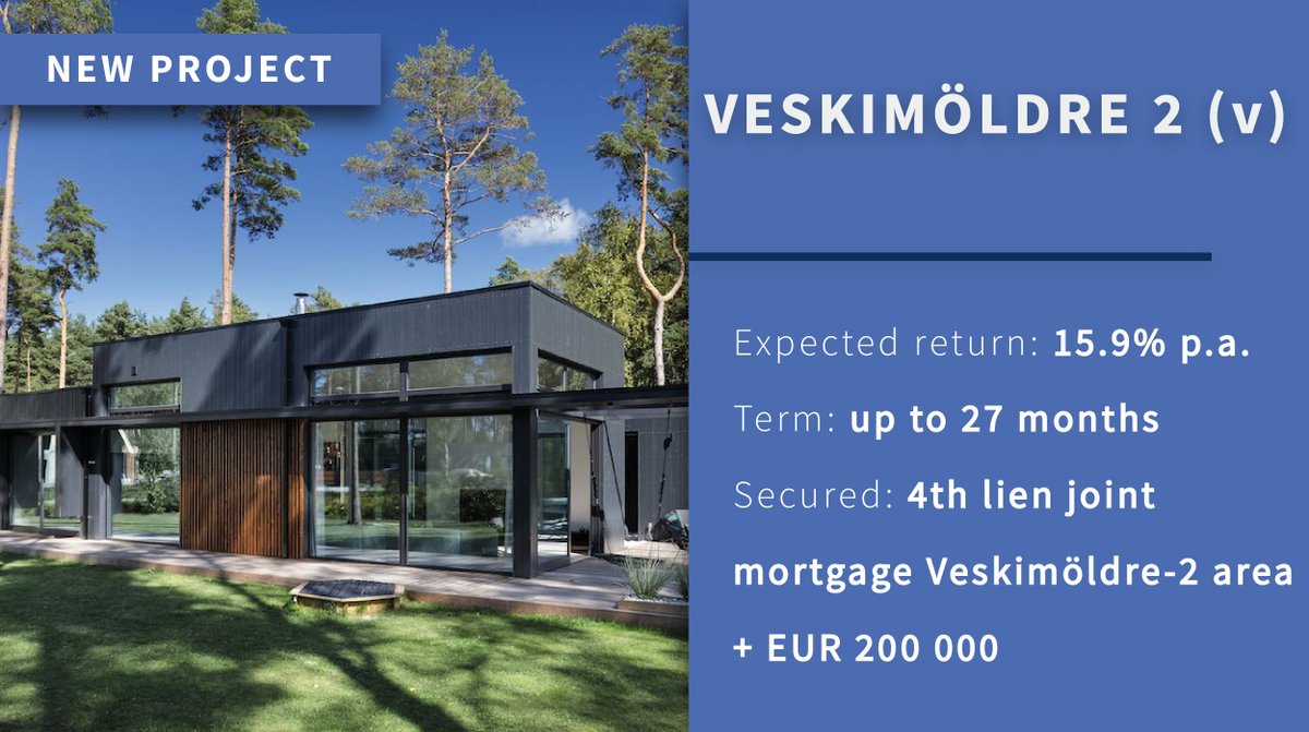 Crowdestate_eu's tweet photo. The fifth round for residential land development in Veskimöldre is open for #investing.🤗

Check out the project's details 👉 https://t.co/mBV7TRus8b

#crowdfunding #crowdestate #RealEstate #investor https://t.co/aYuOevkJAj