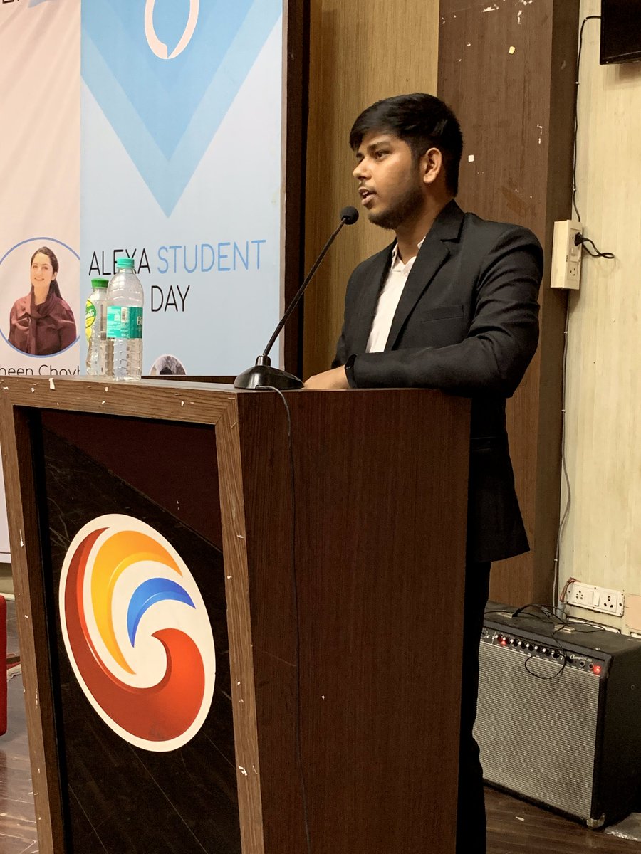 InfiSpark's tweet photo. All ears to the #Voicefirst & #AlexaTech experience shared by #ASI Rahul Chauhan.
#AmazonAlexa #Alexadevs #Alexaeverywhere #Alexastudentday https://t.co/QZffz50P6n