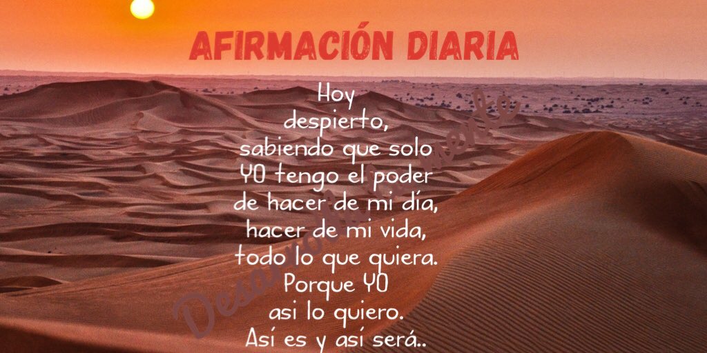 ddesarrollate's tweet photo. #afirmacionesdiarias, #afirmacionespositivas, #decretos, #pensamientopositivo, #yosoy, #reprogramatusubconsciente, .#desarrollatumente https://t.co/PuN8TDvSUJ