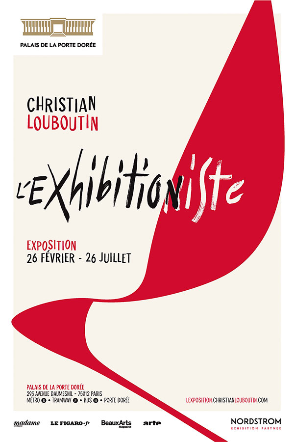 À partir du 26 février 2020, le Palais de la Porte Dorée présente "Christian Louboutin : l'Exhibition[niste]", une #exposition consacrée à l’œuvre de #ChristianLouboutin, le célèbre créateur de souliers et figure incontournable de la mode. A ne pas manquer !