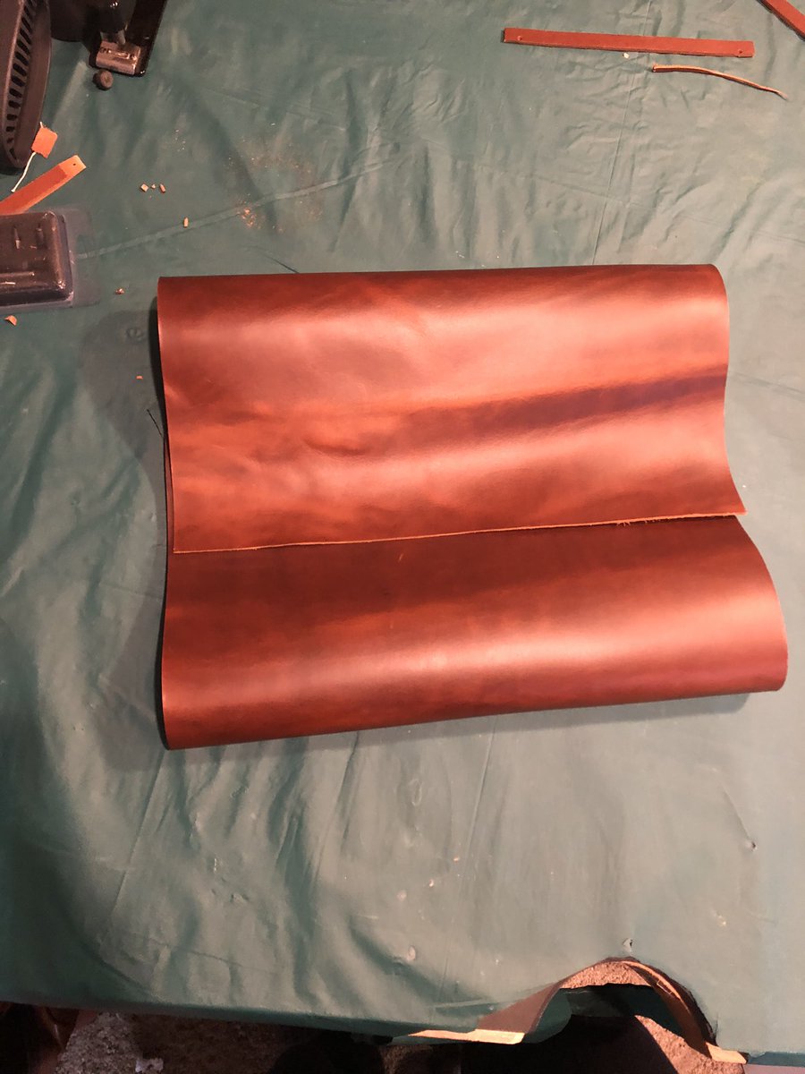 scottim's tweet photo. A little update on my Attaché case - have a nicely sized piece to work with!! #mawdesleyco #leathersmith #leathergoods https://t.co/yKIGUJC1FV https://t.co/RXnRZt5TPd