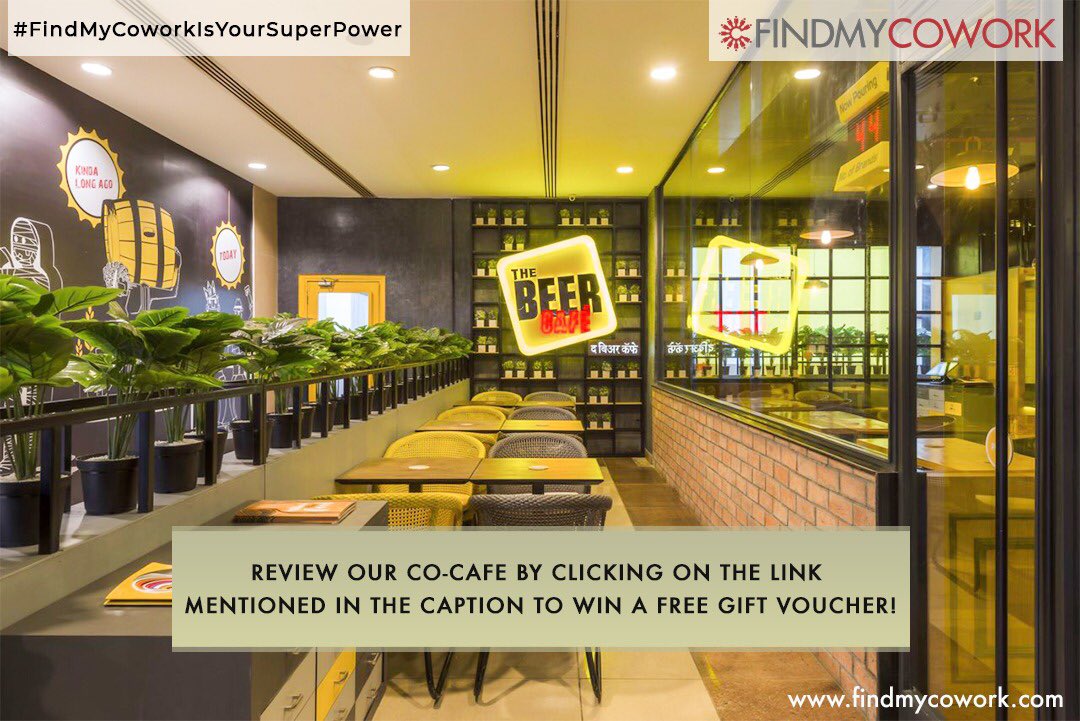 findmycowork's tweet photo. Leave your dullness at bay because cool co-cafes are your new way!
Here is the #contest for you to feel excited.
Steps to participate:
1. Follow our Page.
2. Review our product here: https://t.co/iAYmkUBx8m
Participate to win gift voucher.
#RealTimeReviews #FindMyCowork #Cowork https://t.co/zFg8WILTxU