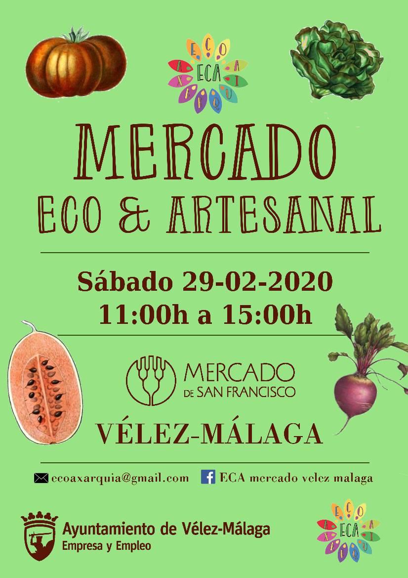 AytoVLZ's tweet photo. 🔶Vuelve el Mercado Ecológico y Artesanal  del Mercado de San Francisco 🥒🥕🥬🍅
Os esperamos el sábado 📆 29 de febrero,  a partir de las 🕓 11:00h ❗
#VélezMálagaSeMueve https://t.co/fxrzgwgehc