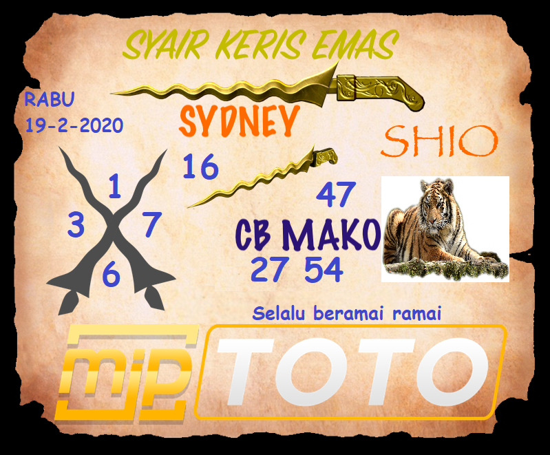 jagotogel1's tweet photo. Syair Sydney siang ini  19-2-2020
#mastertogel #togeljitu4d #togelhongkong #togeljitu #togelonline #prediksitogel #togeterpercaya #togelsidney #prediksidney #prediksihongkong #agentogel #togeljitu4d #togelhongkong #togelonline #jitutogel #angkajitu #mjptoto #mjptogel https://t.co/YnPIwAwbTX