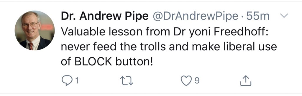 papaioannoy's tweet photo. 1. More on the blocking. It’s just plain sad. A few weeks ago at the #omsc2020 (I can’t tag them they blocked me) Pipe tweeted this: https://t.co/aIdVi72drb
